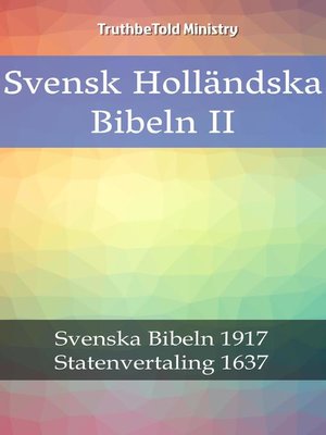 cover image of Svensk Holländska Bibeln II